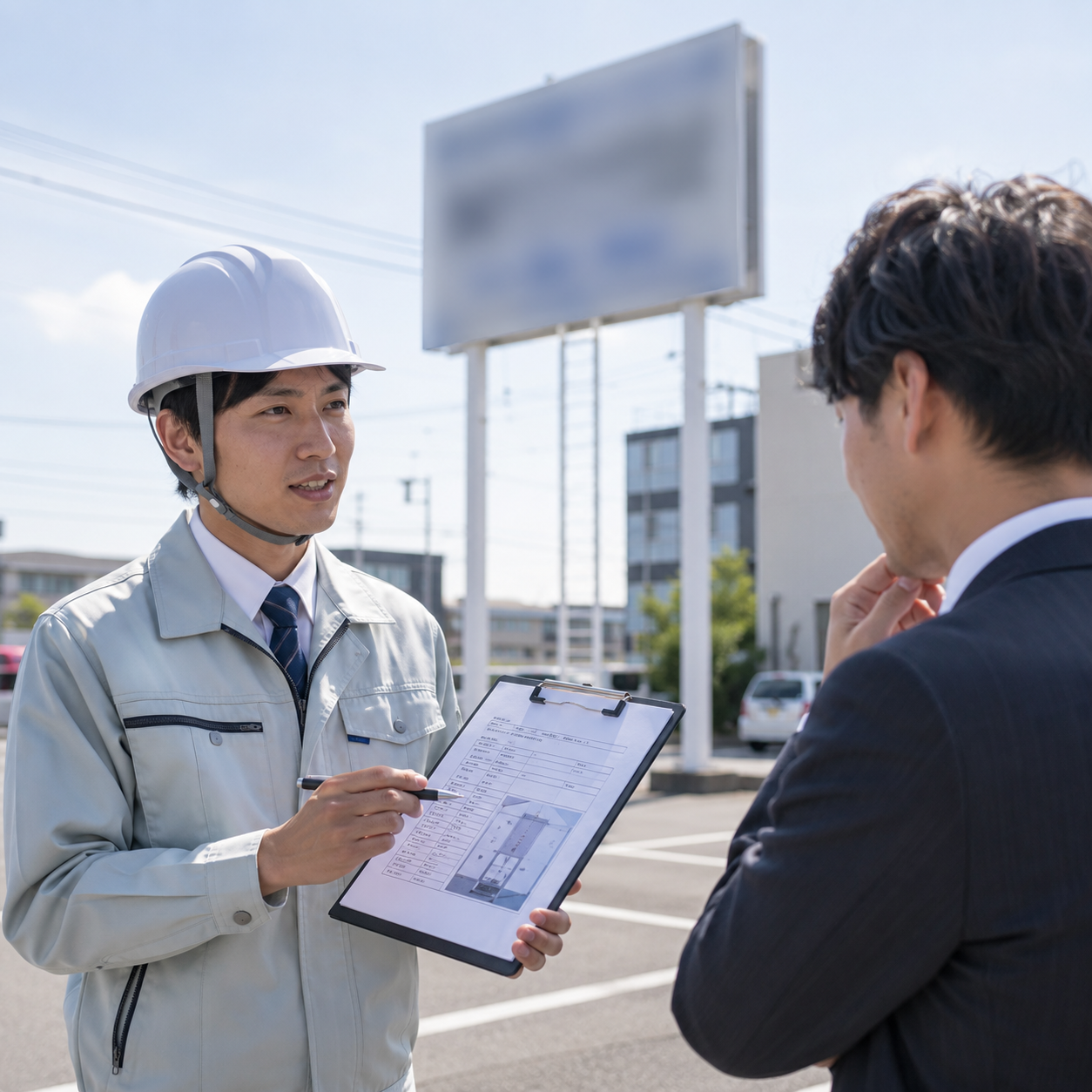看板点検の報告