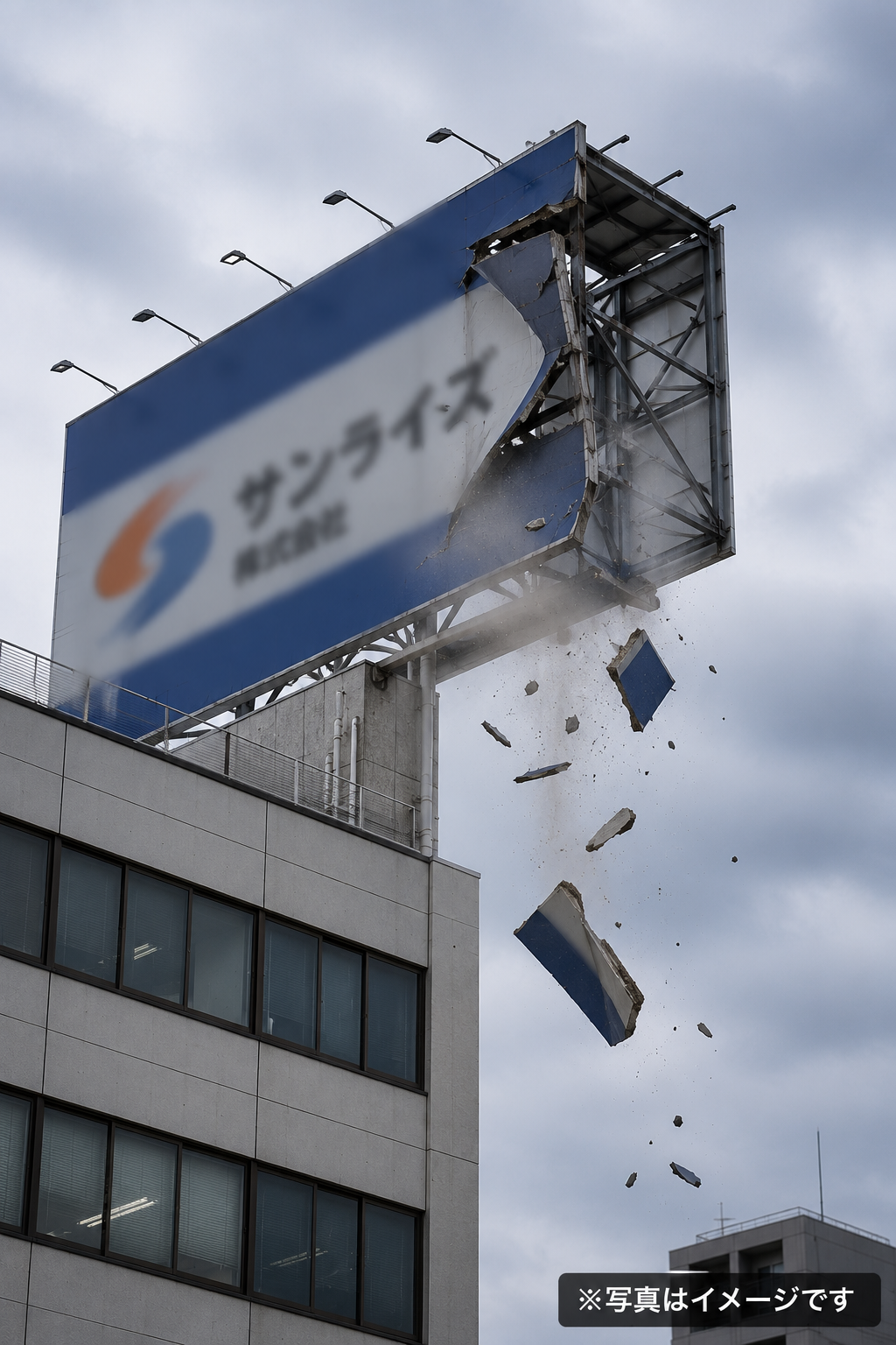 屋上看板事故の事例